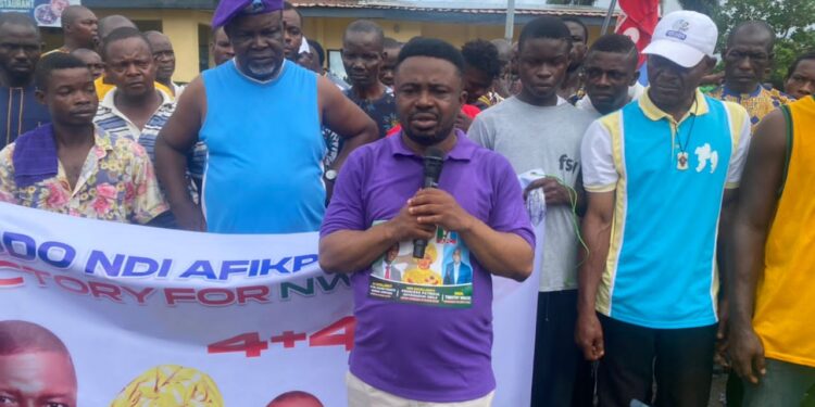 UDO NDI AFIKPO MEN HOLDS SOLIDARITY WALK FOR GOV NWIFURU IN AFIKPO LOCAL GOVERNMENT AREA