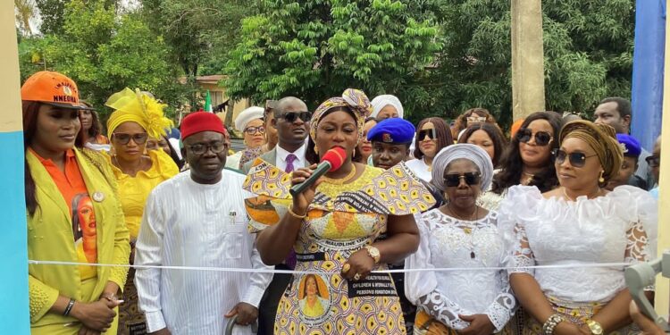 EBONYI GOVERNOR’S WIFE COMMISSIONS ULTRA-MODERN MARKET; LAUNCHES YOUTH EMPOWERMENT PROGRAM AT AFIKPO
