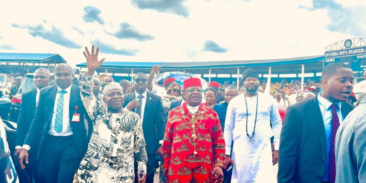 Umahi Hands Over Federal Roads To Governor Otti For Construction As Approved By President Tinubu