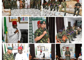 Nigerian Army Delegation Visits Afikpo Council Chairman as Federal Government is Set to Establish Army Recruitment & Training Institute