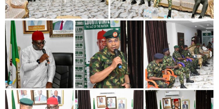 Nigerian Army Delegation Visits Afikpo Council Chairman as Federal Government is Set to Establish Army Recruitment & Training Institute