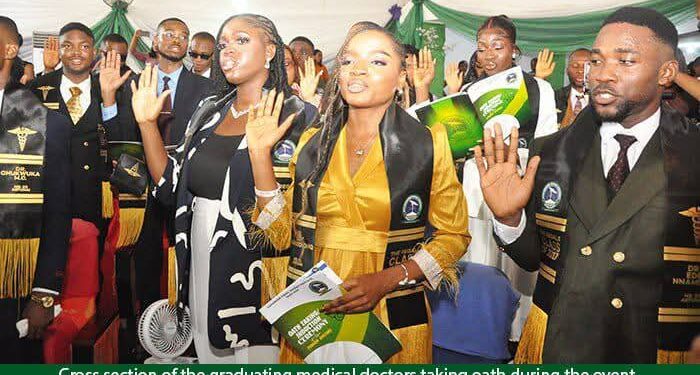 42 AE-FUNAI PIONEER MEDICAL GRADUATES SWORN IN AS MEDICAL DOCTORS, AS MDCN CHARGES THEM TO UPHOLD EXCELLENCE, PROFESSIONAL STANDARDS