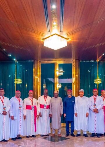 WE ARE STABILISING THE NATION, PROSPERITY ON THE HORIZON, PRESIDENT TINUBU TELLS CATHOLIC BISHOPS