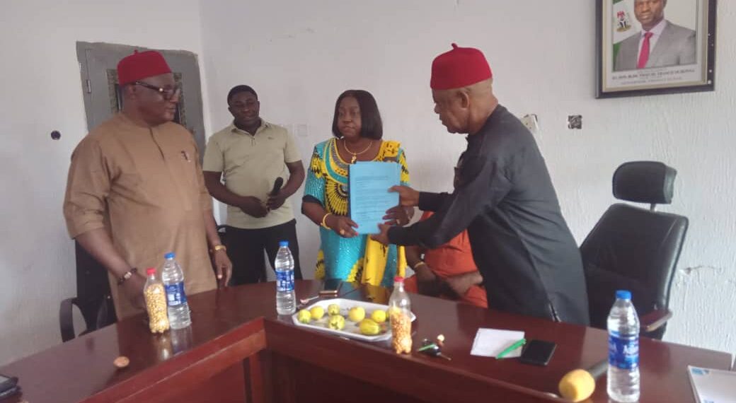 EBONYI ASSEMBLY RECEIVES BILL TO ESTABLISH AGRICULTURAL VALUE CHAIN DEVELOPMENT AGENCY